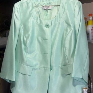 NEW/TAGGED MINT GREEN "LE SUIT" WOMEN'S SKIRTED SUIT 16W